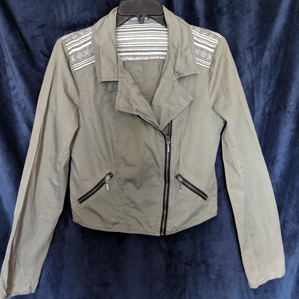 Faded green light jacket